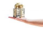 money wrapped as a gift