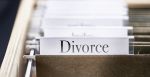 Divorce Files and folders in desk drawer. Visual concept for a legal blog discussing in a divorce which Utah Divorce papers are essential for fair property division.
